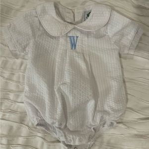 Smocked Baby Outfit “W” 6 Months